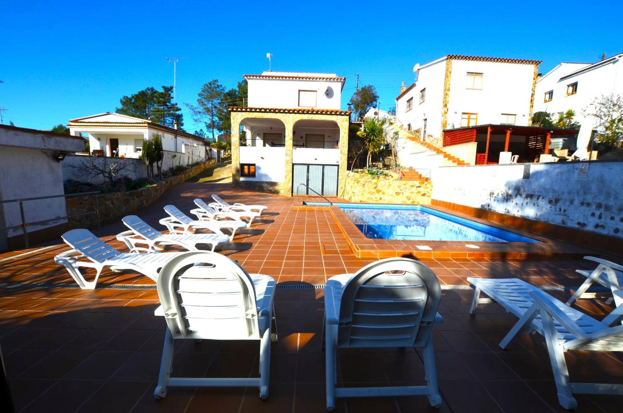 Villa Fernando 12 Personas 8Km Lloret De Mar Girona Eksteriør billede